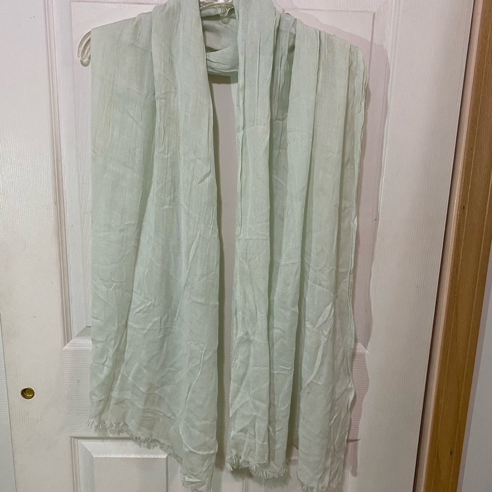 J.Crew mint cotton scarf